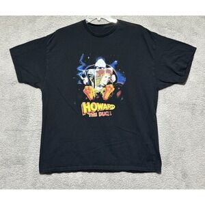 Howard The Duck Shirt Mens Sz Large Black Size Large Vintage Movie Cut Tag